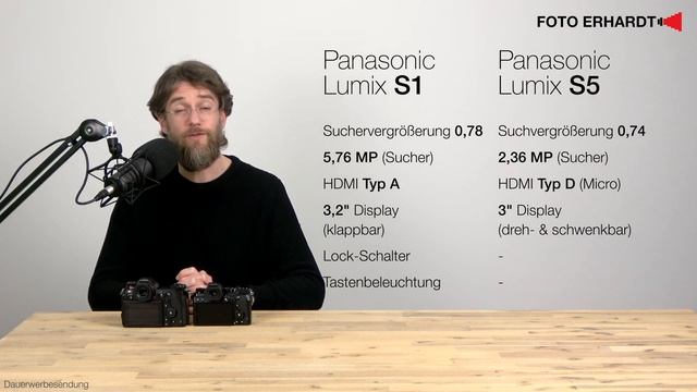 Versus: Panasonic Lumix DC-S1 vs. DC-S5 смотреть онлайн
