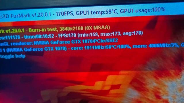 Nvidia 1070 Fullmark тест