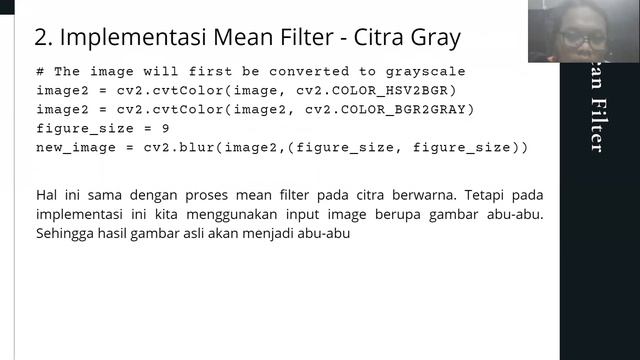 Mean Filter & Deteksi Tepi Python OpenCV смотреть онлайн
