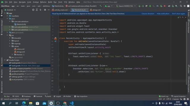 Toast, SnackBar dan Alert Dialog Android Studio | KOTLIN смотреть онлайн
