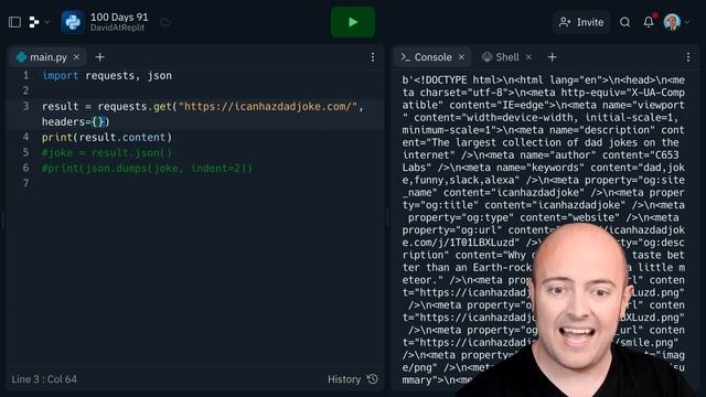 Day 91: 100 Days of Code: The Joke's on You! смотреть онлайн