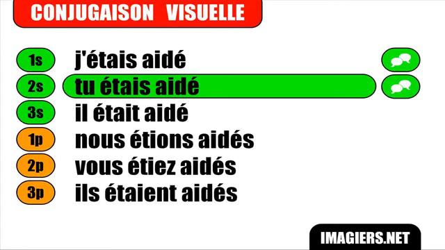 [Learn French conjugation] [Voix passive] Aider - Imparfait смотреть онлайн