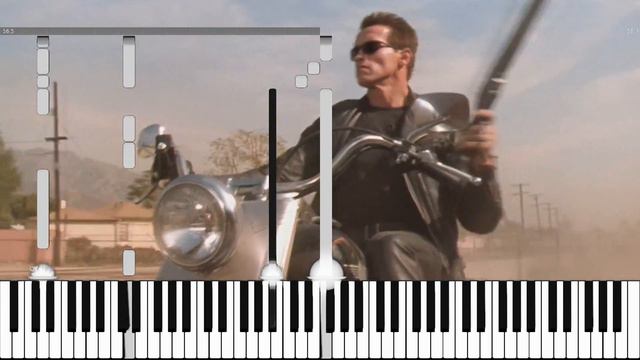 Terminator 2: Judgment Day (Main Theme) - Piano Tutorial смотреть онлайн
