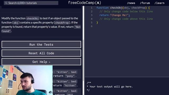 freeCodeCamp solutions - Basic JavaScript (76 - 92) смотреть онлайн