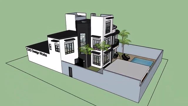 House Design Animation #cad #house #sketch #animation смотреть онлайн