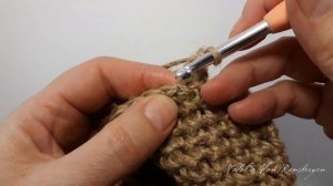 Мочалка рукавичка из джута Вязание крючком #crochet