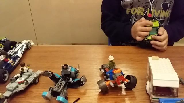 Lego.Самолет,пожарная машина,танк,квадроцикл,гоночные машины. смотреть онлайн
