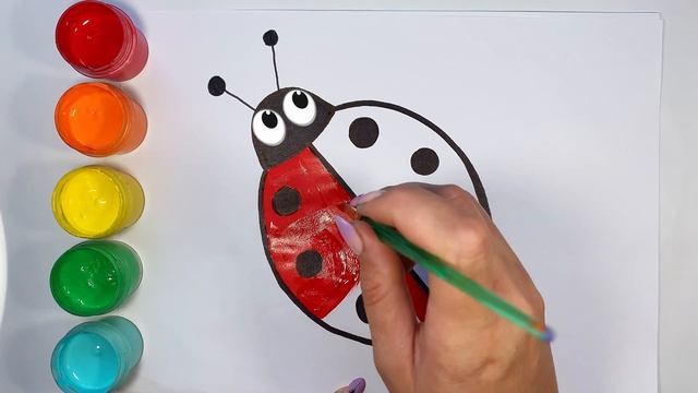 How to Draw Ladybug | Step by Step\ Как нарисовать божью коровку смотреть онлайн