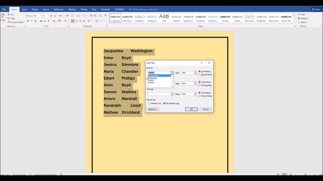 How To Sort A List Of Names Alphabetically In Word смотреть онлайн