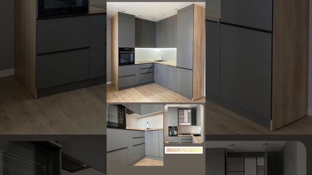 кухонный гарнитур на заказ каркач из ЛДС EGGER фасады из МДФ AGTтурция пагонный метр 300$ смотреть онлайн