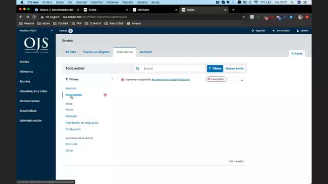 PKP School - Flujo de trabajo editorial en OJS 3 (1 de 3) смотреть онлайн
