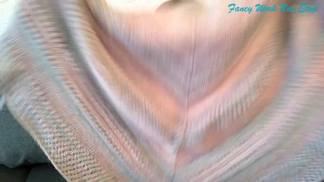 Треугольный платок спицами. смотреть онлайн