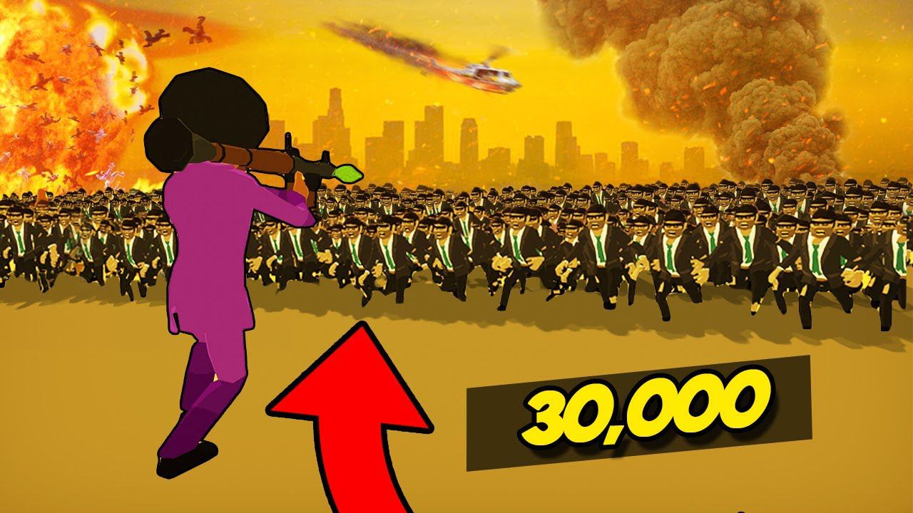 30 000 ЗОМБИ ПРОТИВ ЧЕЛОВЕКА! ЗАЩИТА БАЗЫ ЛЮБОЙ ЦЕНОЙ! БЕЗУМНЫЙ ЗОМБИ АПОКАЛИПСИС В SwarmZ смотреть онлайн