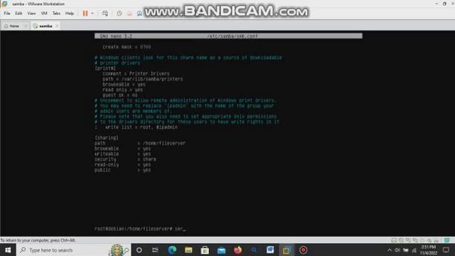 konfigurasi samba di debian 10 смотреть онлайн