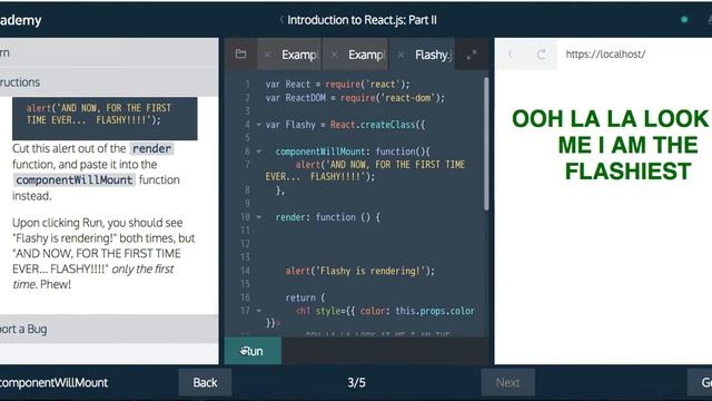 CodeCademy Tutorial: Introduction To ReactJS: Part 16 смотреть онлайн
