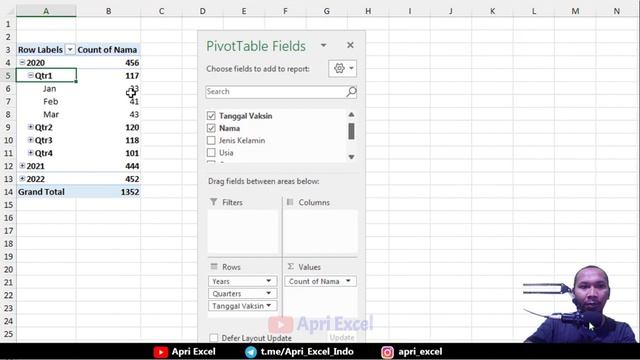 05. Group / Grouping Data Pivot Table Excel смотреть онлайн