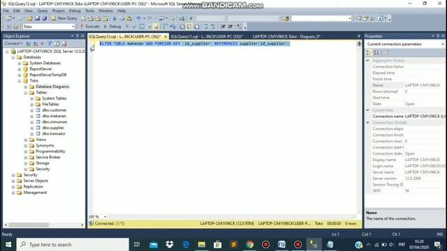 Membuat primary key , foreign key dan relasi table pada SQL server 2014 смотреть онлайн