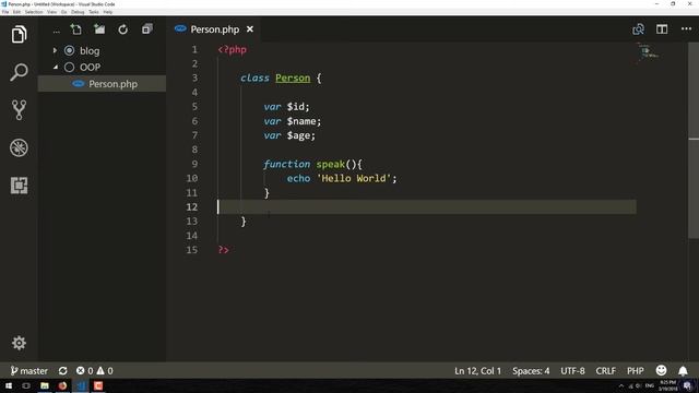 PHP Tutorial | Class & Object #9 смотреть онлайн