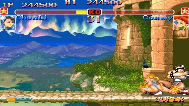 Super Street Fighter II Turbo (Arcade 1CC Hardest Difficulty) - Chun-Li Playthrough смотреть онлайн
