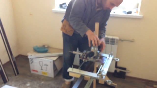 Врезка ригеля - Универсальная фрезерная каретка смотреть онлайн