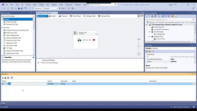 133 Explaining Foreach loop container options in detail in ssis смотреть онлайн