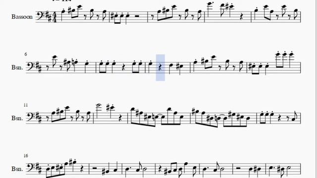 Bassoon Sheet Music: How to play Nintendo Wii Theme by Kazumi Totaka смотреть онлайн