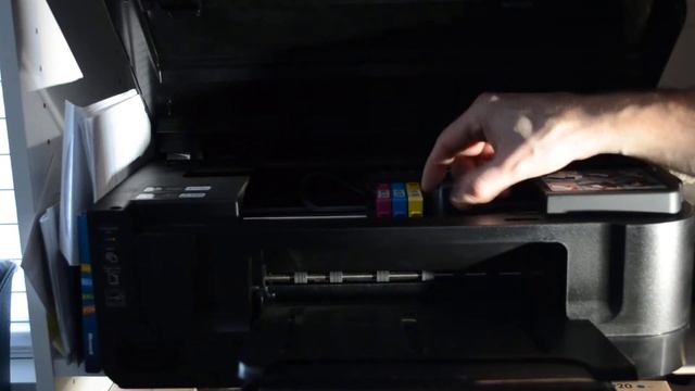 How to change a print cartridge on an HP Officejet 6000, 7000, 8000 series printer смотреть онлайн