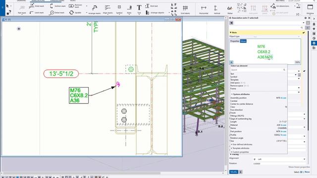 Tekla Structures 2023 - Drawing Property Pane смотреть онлайн