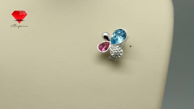 Bije.ru: Брошь с покрытием белым золотом и кристаллами Swarovski Misty (Мисти) смотреть онлайн