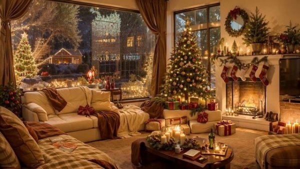 Timeless Christmas Songs 2024 Christmas Living Room for Relax, Instrumental Music Piano Christmas ,