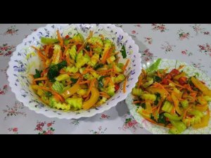 Корейский салат с кабачками. Очень вкусно и полезно!