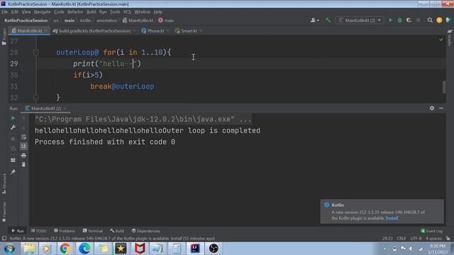 Labeled breaks in Kotlin in 5 mins смотреть онлайн