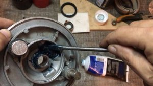 САЛЬНИК в тормозной барабан МОПЕД ALFA Установка и Сборка