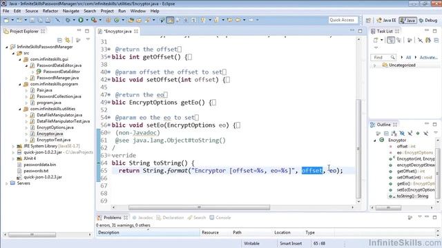 07 Generating ToString, Hashcode And Equals смотреть онлайн