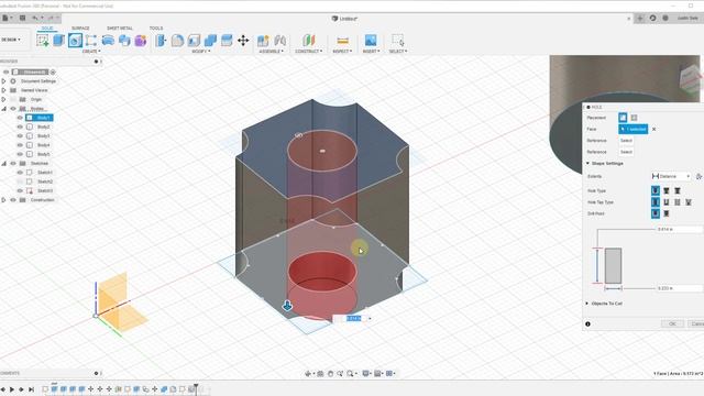 Autodesk Fusion 360 HOLE TOOL Tutorial смотреть онлайн