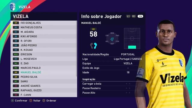 Vizela - PES 2021 Liga Portugal 2 Option File Preview смотреть онлайн