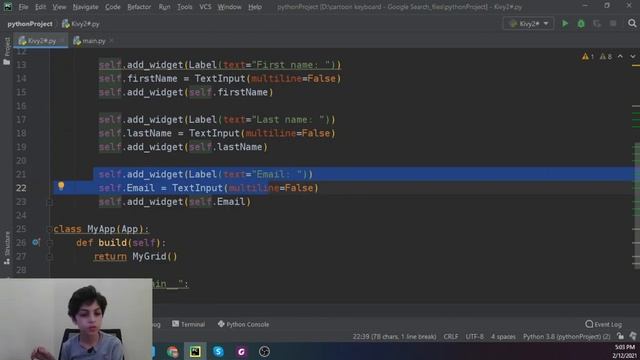 App Development with kivy #2 | Text inputs and Grid layouts| How to build Mobile Apps with python смотреть онлайн