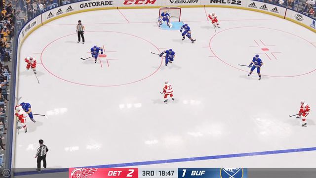 NHL 22 Full Match - Detroit Red Wings vs Buffalo Sabres - Simulation смотреть онлайн