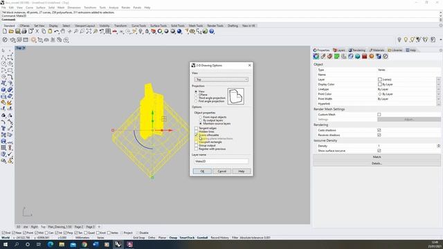 Axonometric Drawings in Rhino смотреть онлайн