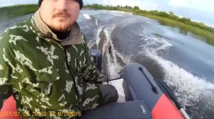 Риб  АЭРО Орлан 370, спуск на воду и прогулка в 3ем