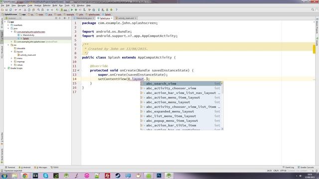 Learn Android Studio: (24) How to create a splash screen - Part 1 смотреть онлайн