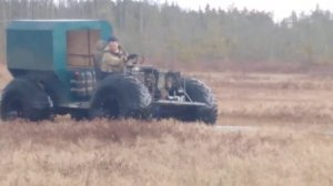 Первые испытания по болотам. Каракат. Переломка. Двиг ока. Раздатка нива.