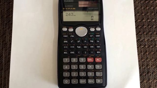 Converting from Degrees to Radians using the calculator (Casio fx-991MS) смотреть онлайн