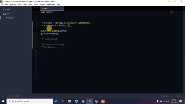 26. Dart bangla tutorial (SET Add,addAll, contains,elementAt etc) смотреть онлайн
