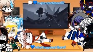 sans au's reagem a\react to sans VS jevil and... ||????||