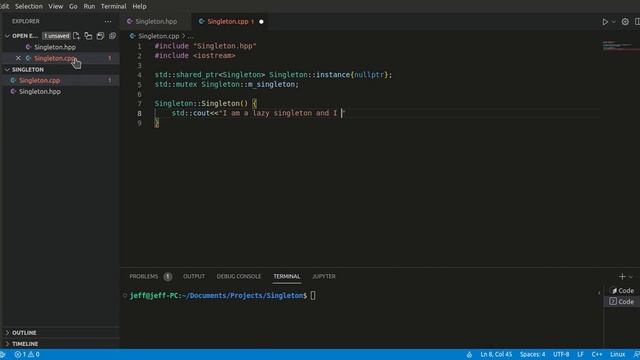 Implementing a thread-safe Singleton design pattern in C++ using smart pointers смотреть онлайн