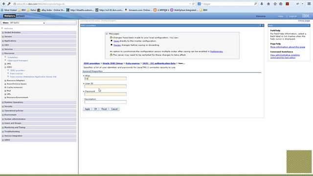 IBM Websphere Application Server Cluster - Oracle JNDI Creation смотреть онлайн