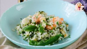 РИЗОТТО с КРЕВЕТКАМИ и зеленью - рецепт вкуснейшего ризотто в домашних условиях