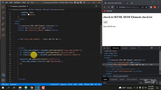 Remove class list in JavaScript Html DOM in Bangla Tutorial | Part - 45 смотреть онлайн