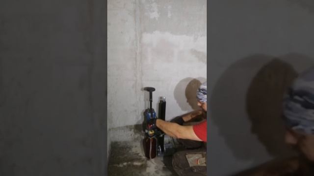 Первое сверление дрелью DONGCHENG